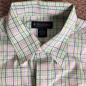 Brooks Brothers Non Iron Shirt Mens Large